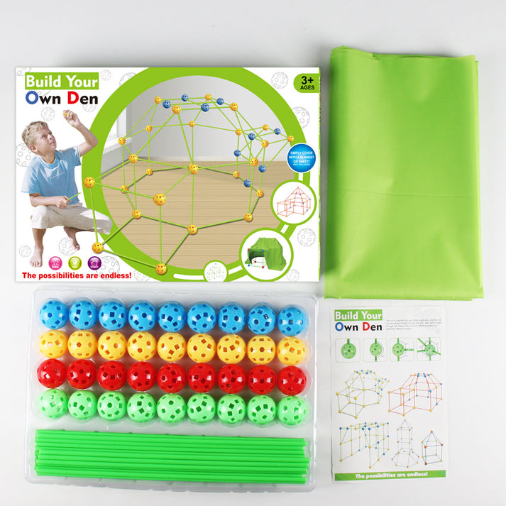 Kit de construcción de fortalezas para niños