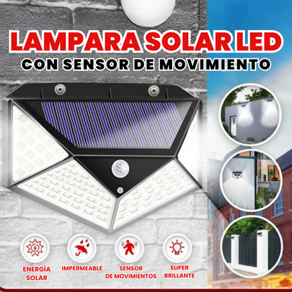 Lámpara solar con sensor de movimiento
