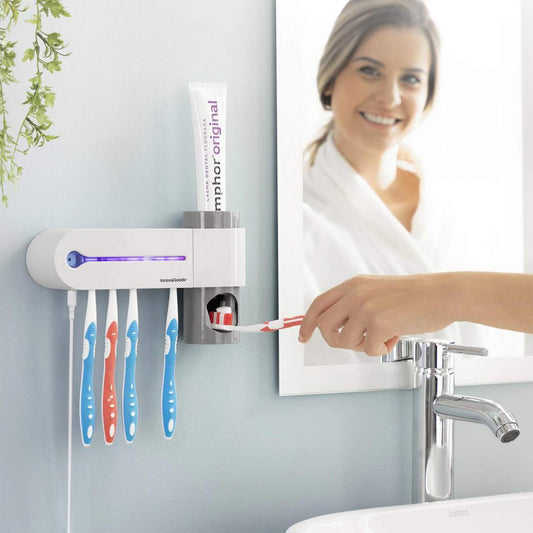 Cleanbrush - Soporte esterilizador UV para cepillos de dientes